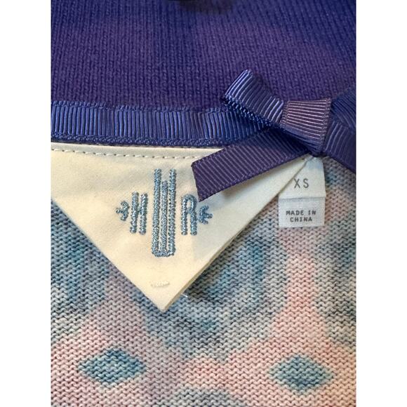 Anthropologie HWR Sweater XS Multi Geometric Long Sleeve Button Front Cardigan - Picture 5 of 6